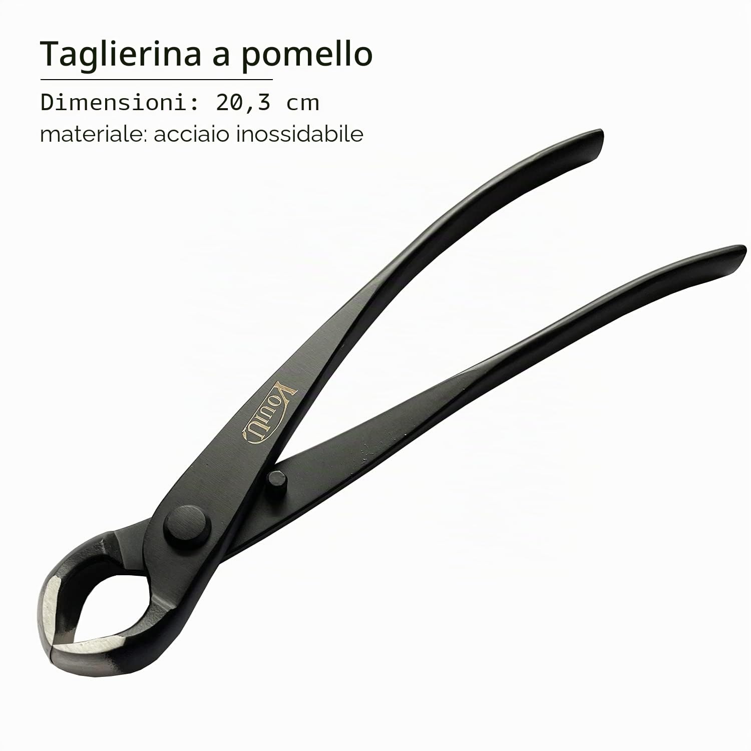 vouiu Set di 5 Attrezzi per Bonsai, taglierina a manopola, taglierina concava, tronchese per Cavi, pinze Jin, Forbici per Bonsai