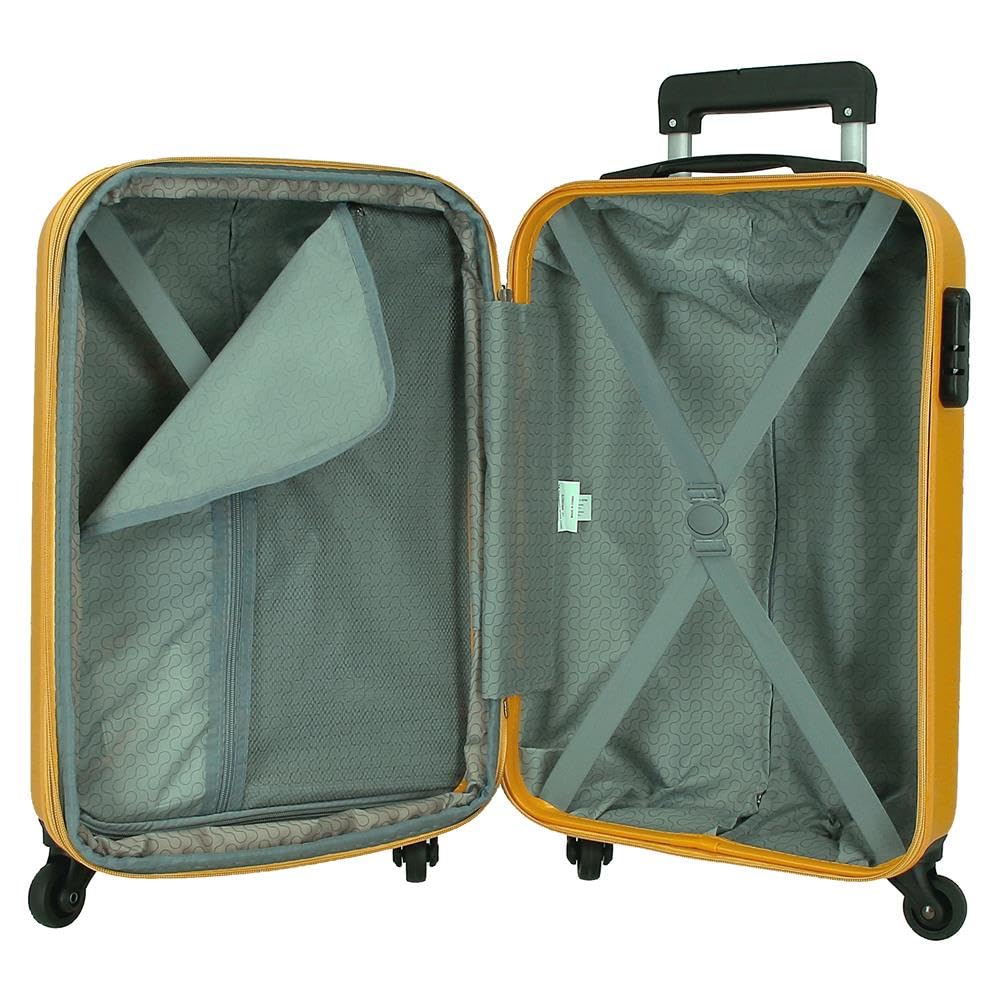 Roll Road Flex Walizka kabiny Beżowy 35x55x20 cms Bagaż Ręczny Air Europa Sztywne ABS Zamknięcie kombinowane boczne 33L 2,78 kg 4 Podwójne Koła, Beis, Talla única, Walizka kabinowa