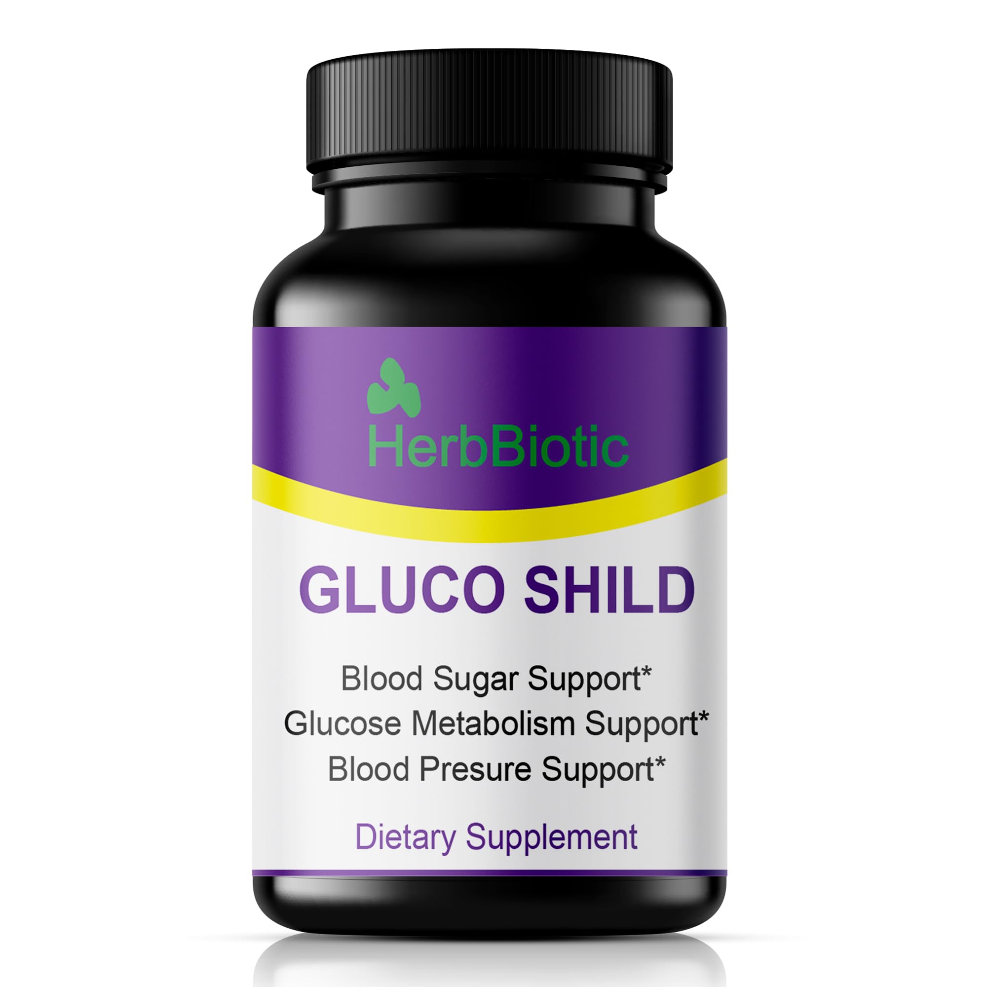 Gluco Shild Ayurvedic Blood Sugar Control Formula | Herbal Supplement for Glucose Regulation, Insulin Sensitivity & Heart Health | 60 Natural Capsules | gluco shield herb biotic-image-0