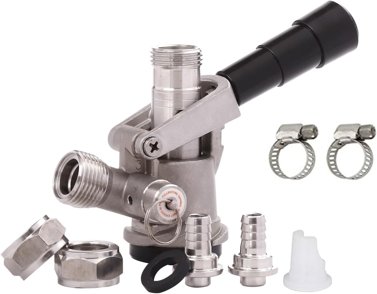 All 304 Stainless Steel D Sankey Keg Coupler, Commercial