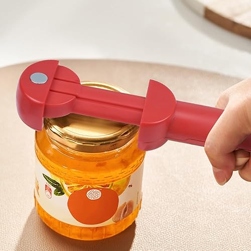 Miniatura 2 de Abridor de botellas para manos débiles, manos artríticas, personas mayores, baja resistencia y niños con abridor de cerveza rojo