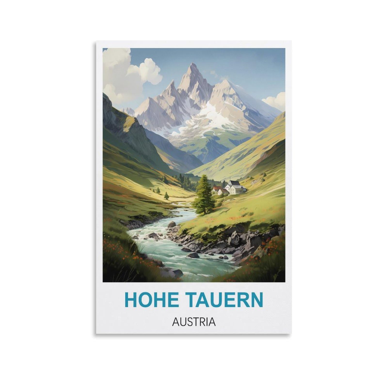Metal Sign Tin Sign,Hohe Tauern Austrias Funny Bar Tin Signs Warning Metal Signs Vintage Man Cave Wall Decor 30x30cm