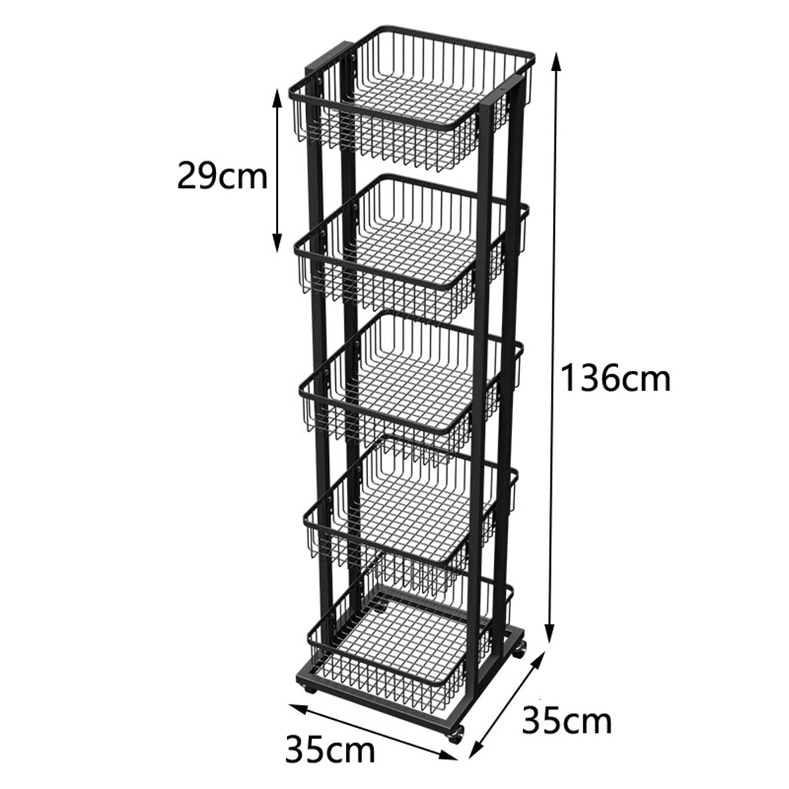 Expositor metálico con Ruedas para Dulces y Aperitivos, Ideal para Tiendas de conveniencia, cafeterías y Bares. Organiza Tus Aperitivos y Frutas con Estilo.