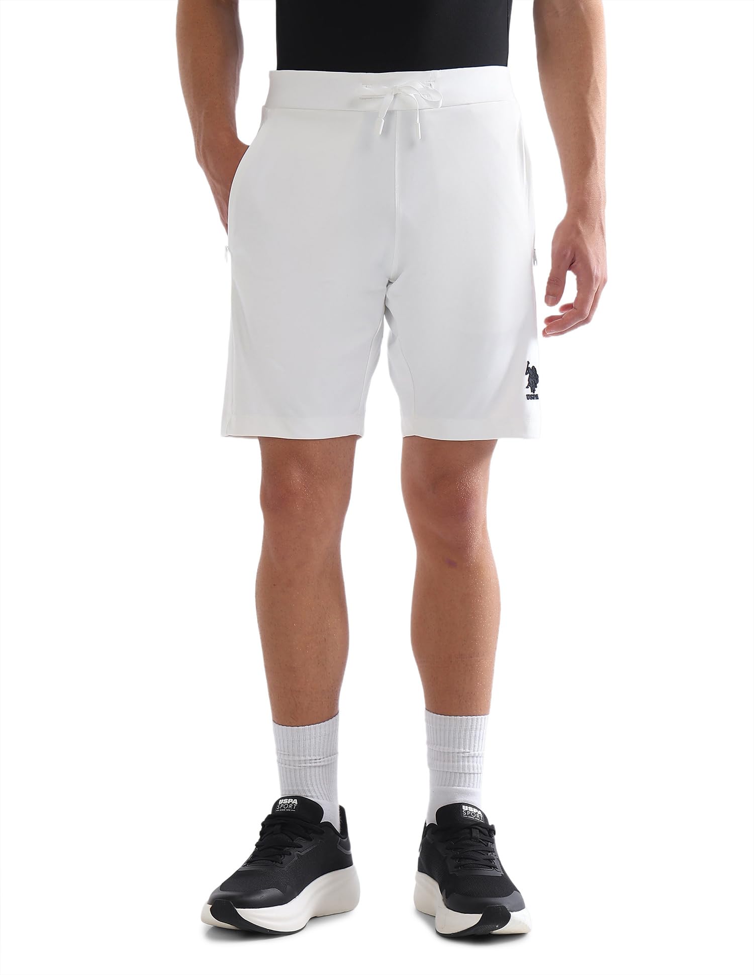 u.s. polo assn. USPA Active Sports Men's Slim fit mid Rise Active Shorts-picture-39