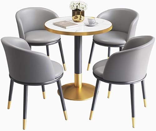 YVYKFZD Mesa de recepción de oficina, mesa de club, mesa de centro para cocina, mesa de comedor para 4, mesa de conferencias redonda simple, mesa de