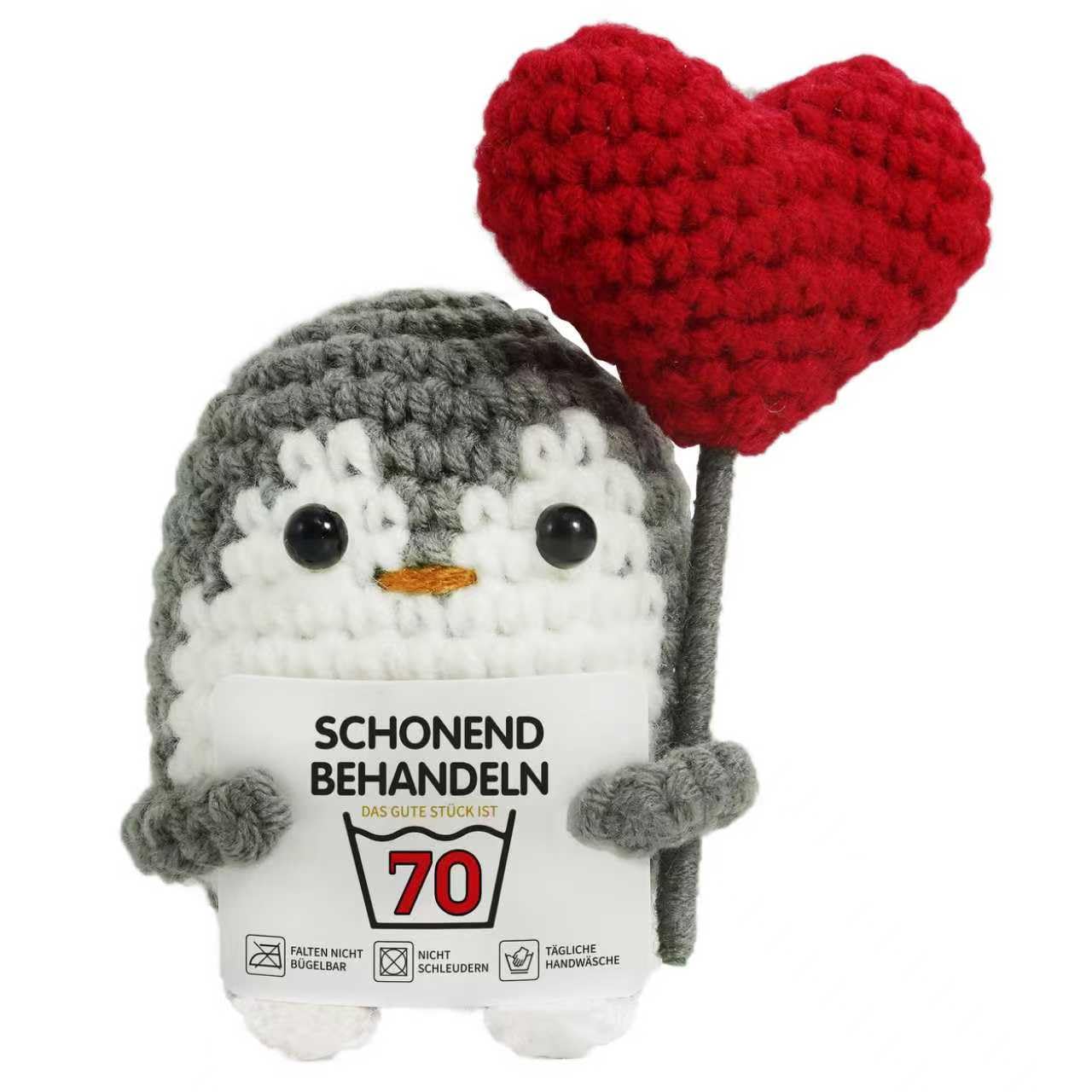 ZIENZENGYA Geschenk zum 30 Geburtstag Mann Frau, Schonend Behandeln Geburtstag Geschenk für Frauen Männer, Happy Birthday Positive Pinguin mit Grußkarte, Geburtstagsgeschenk für ihn sie