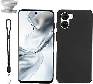 ZTE Nubia S2 (ZTE A504ZT)用 ケース 薄型 スマホケース シンプル マット質感 さらさら 手触り SpinoArmor 指紋防止 擦り傷防止 耐衝撃カバー 滑り止め 傷防止 携帯便利 ZTE Nubia S2対応(ブラック)(落下防止ストラップ+折りたたみ式スマホスタンド)