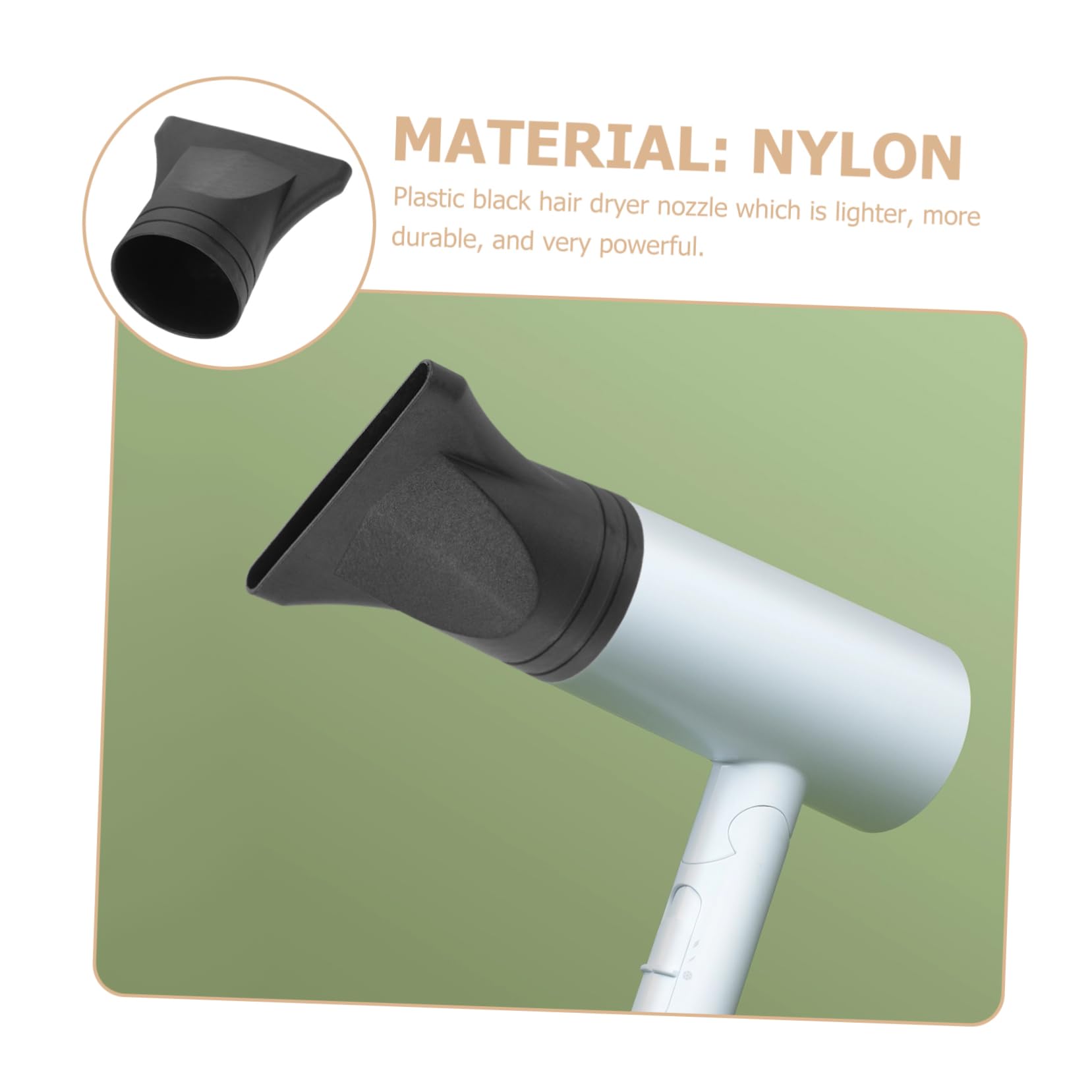 Boquilla difusora universal para secador de pelo, accesorio de nailon negro para un mejor estilo y control del encrespamiento, se adapta a secadores de pelo de 1.57 a 1.89 pulgadas 4
