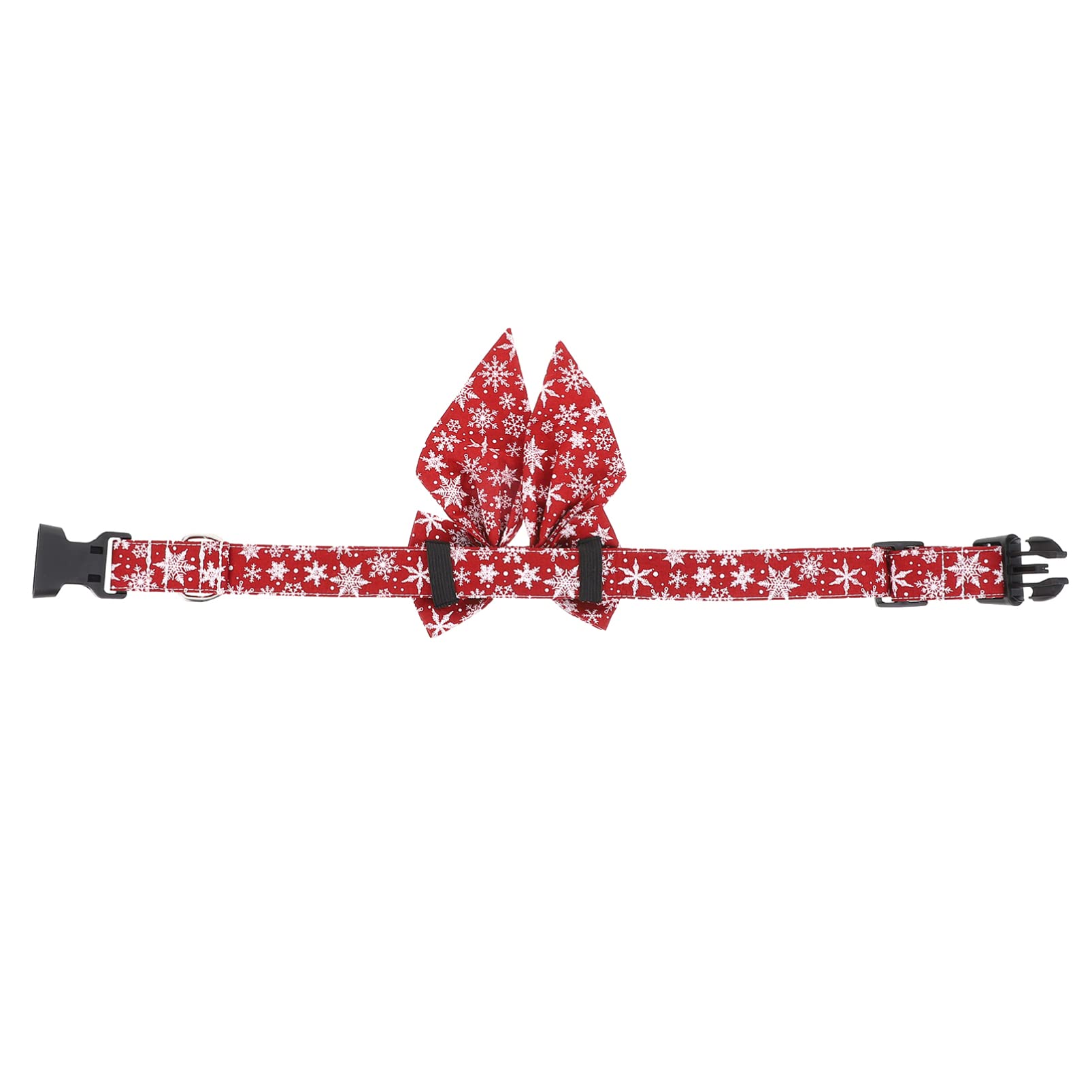 Mipcase 3stücke Weihnachts-hundehalsband Mit Abnehmbarem Fliegen-Design Dekoratives Halsband Für Haustiere Verstellbar Atmungsaktivem Baumwollmaterial Für Festliche Anlässe Und Partys