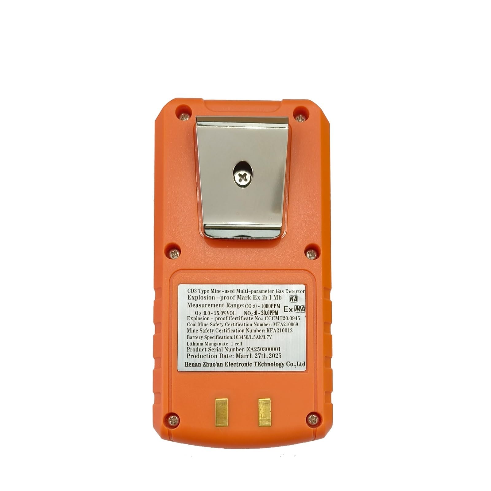 Détecteur Portable de gaz O2, CO, NO2 et dioxyde d'azote