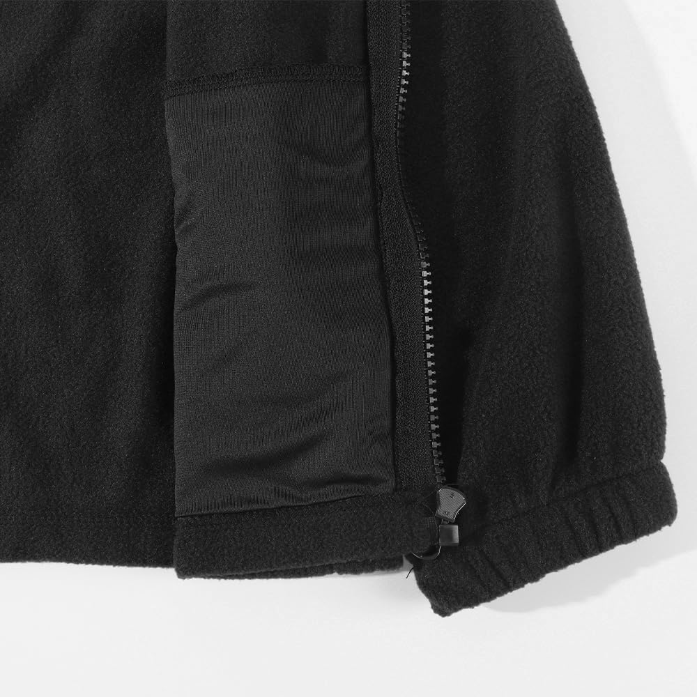 Spring&Gege Kids Lightweight Polar Fleece Jackets Boys Girls Soft Full-Zip Outwear - Image 6