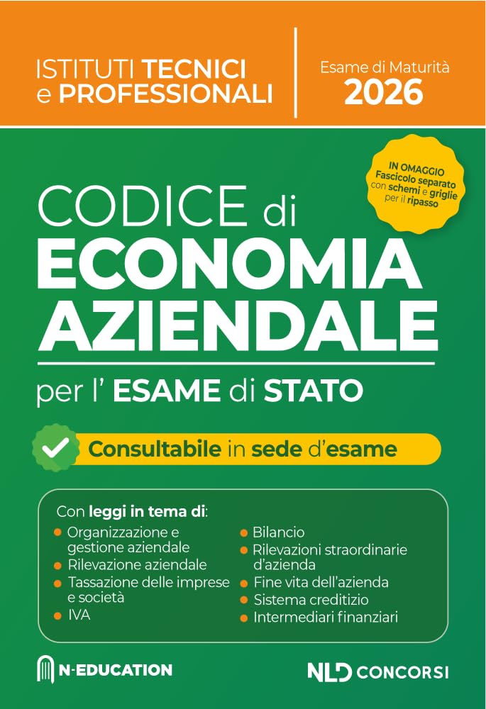 Codice di Economia Aziendale per gli istituti superiori e per l'esame di stato 2026
