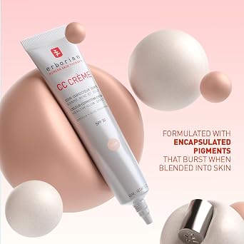 Erborian - CC Cream with Centella Asiatica - Color Correcting Cream with Healthy Glow Effect - Natural and Luminous Finish - Long-Lasting Hydration - Korean Cosmetic Care