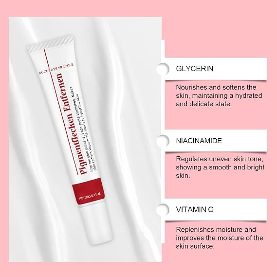 Bleaching Cream Face, Cream Against Dark Spots on the Face, Creams for Pigment Spot Remover Face, Brightens the Skin, Suitable for All Skin Types, 20 g (1 Piece, A)