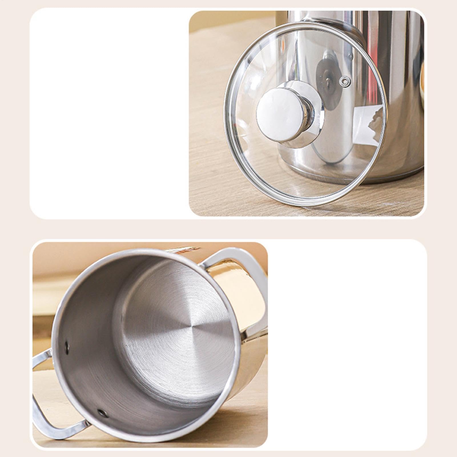 Pentola Per Pasta Con Scolapasta Utensile da Cucina da 4 L | Pentola Per Friggere Per Cuochi Genitori Preparazione Pasti Feste Riunioni Eventi Formali Ristorante
