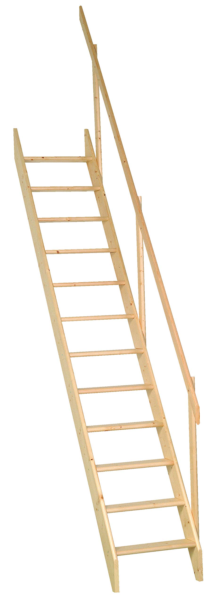 BPS Access Solutions Bps Deluxe Space Saving StaircaseFloor Height Up To 2.83MDurable Spruce Wood250Kg Load Rating from B&Q