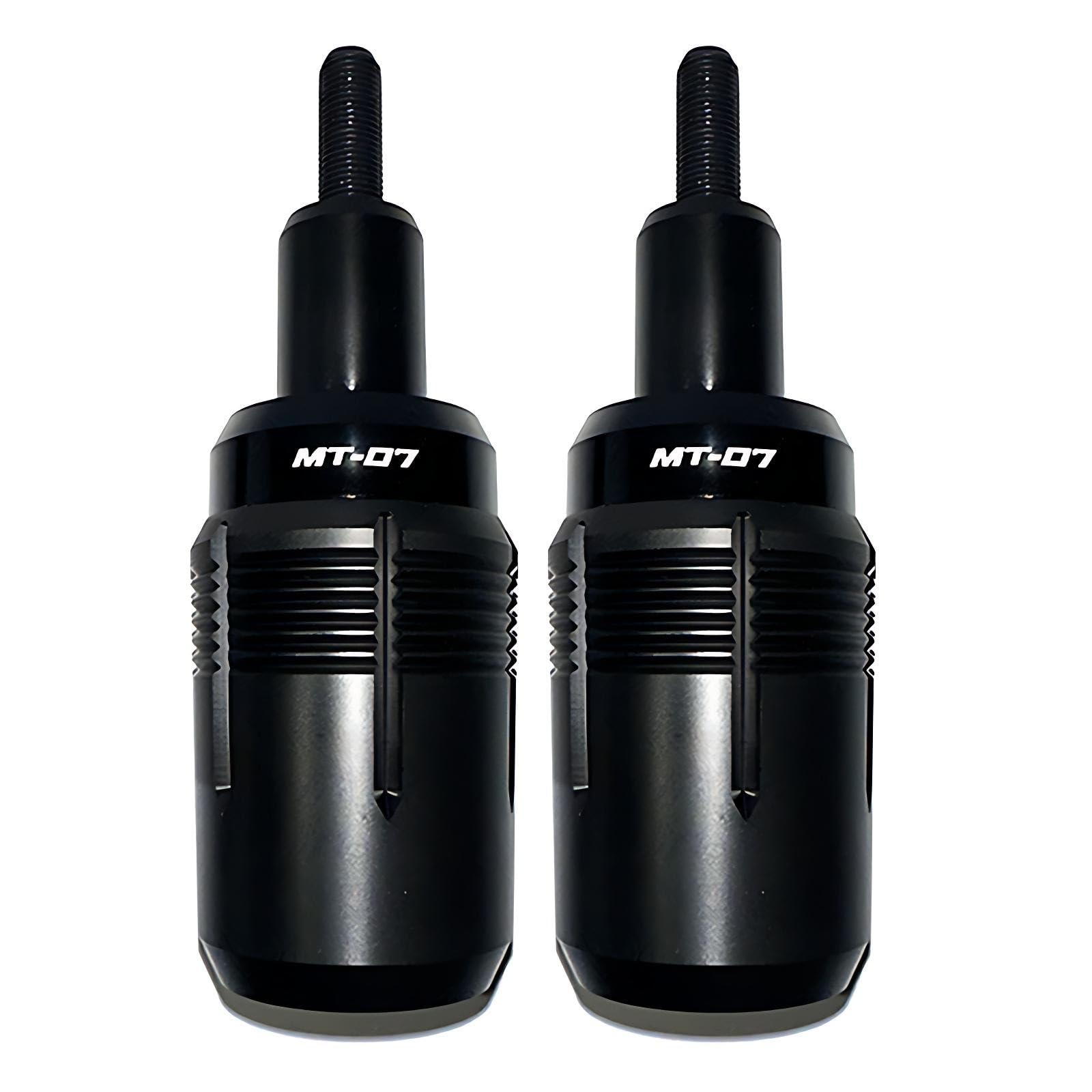 CNC Black Frame Sliders for Yamaha MT07/FZ07/Tracer 700 (2014-2025), Heavy-Duty Crash Protection, No-Cut Fairing Guards