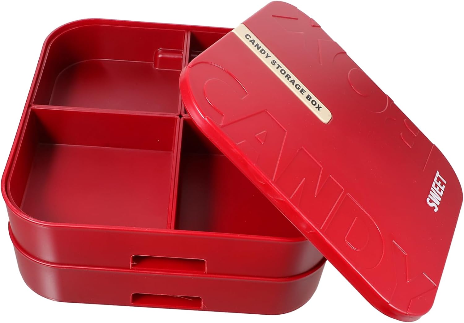 Multi Grids Snack Holder Dried Fruit Desktop Box Nuts Storage Case for Party