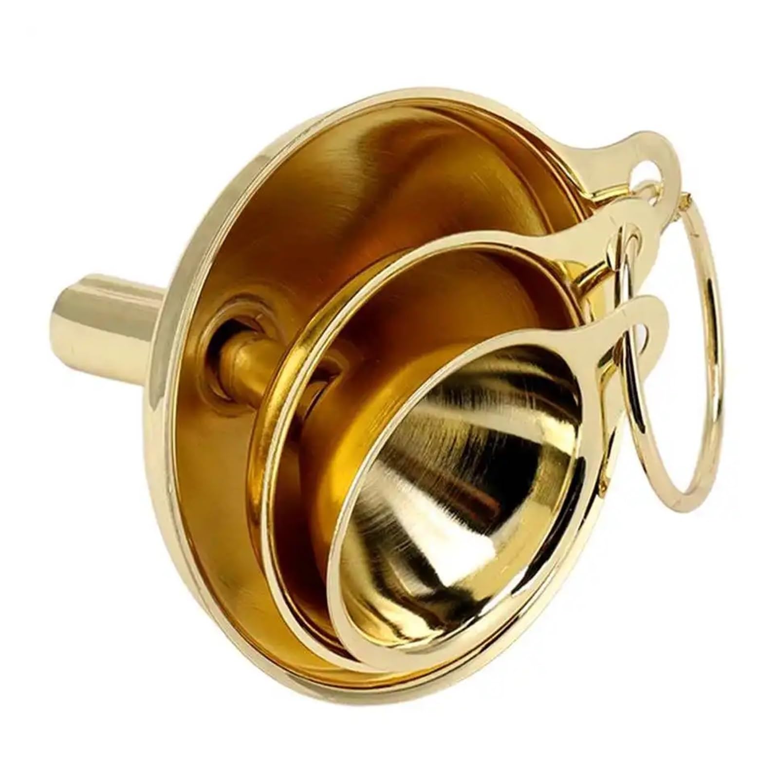Imbuto in acciaio inox Confezione da 3 imbuti in acciaio inossidabile dorato for olio da cucina in metallo liquido for utensili da cucina for conserve