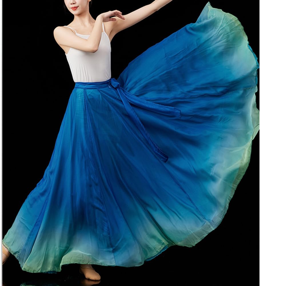 Donna Moderne Gonne Maxi Lunghe A Vita Alta e Ampie per Danza lirica, Swing e Allenamento Stile Flamenco e Festival Gonne da Danza con Laccetti
