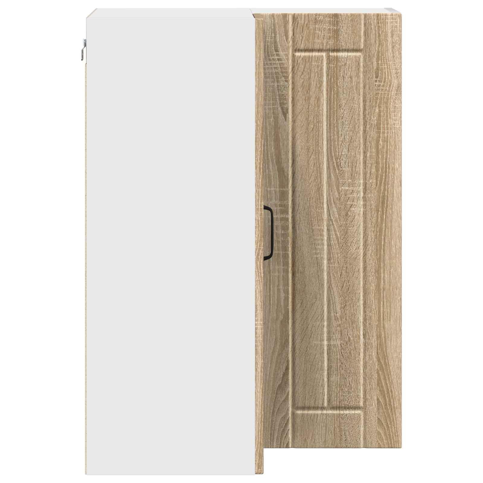 Küchenschrank Sonoma-Eiche 57x57x80 cm, Holzwerkstoff, Langlebiger Küchenschrank für Kochutensilien, Modernes Design, Praktische Aufbewahrung