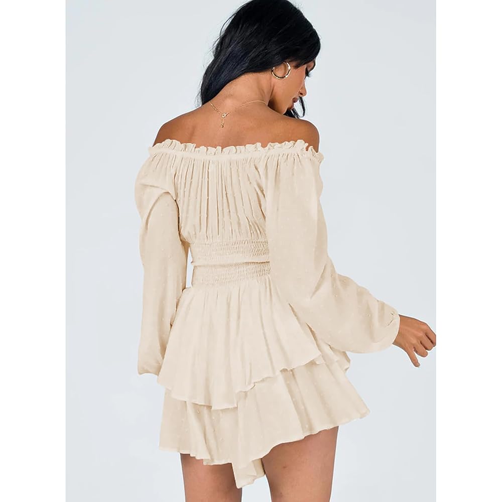 AMERI／MEDI PUFF SLEEVE ROMPERS／Mサイズ Ameri（アメリ）の「MEDI PUFF SLEEVE ROMPERS（つなぎ