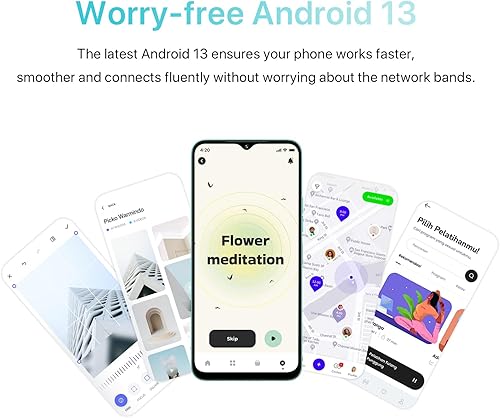 Vista 2 de UMIDIGI Teléfono celular desbloqueado, G5 Android 13 Smartphones, 5000mAh 8+128GB/TF 1TB Expand, Ultra Slim 6.6" Pantalla desbloqueada Teléfonos