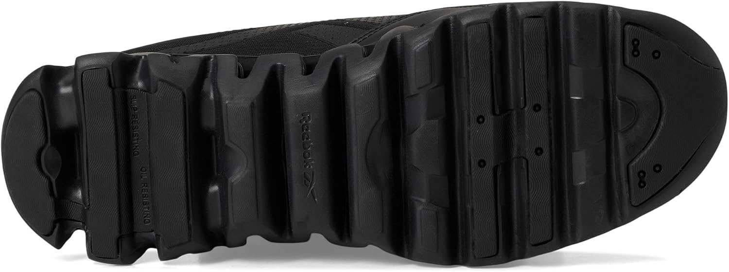 Bottom view of the Reebok RB3019 sole, showing ZigTech pattern and slip-resistant markings