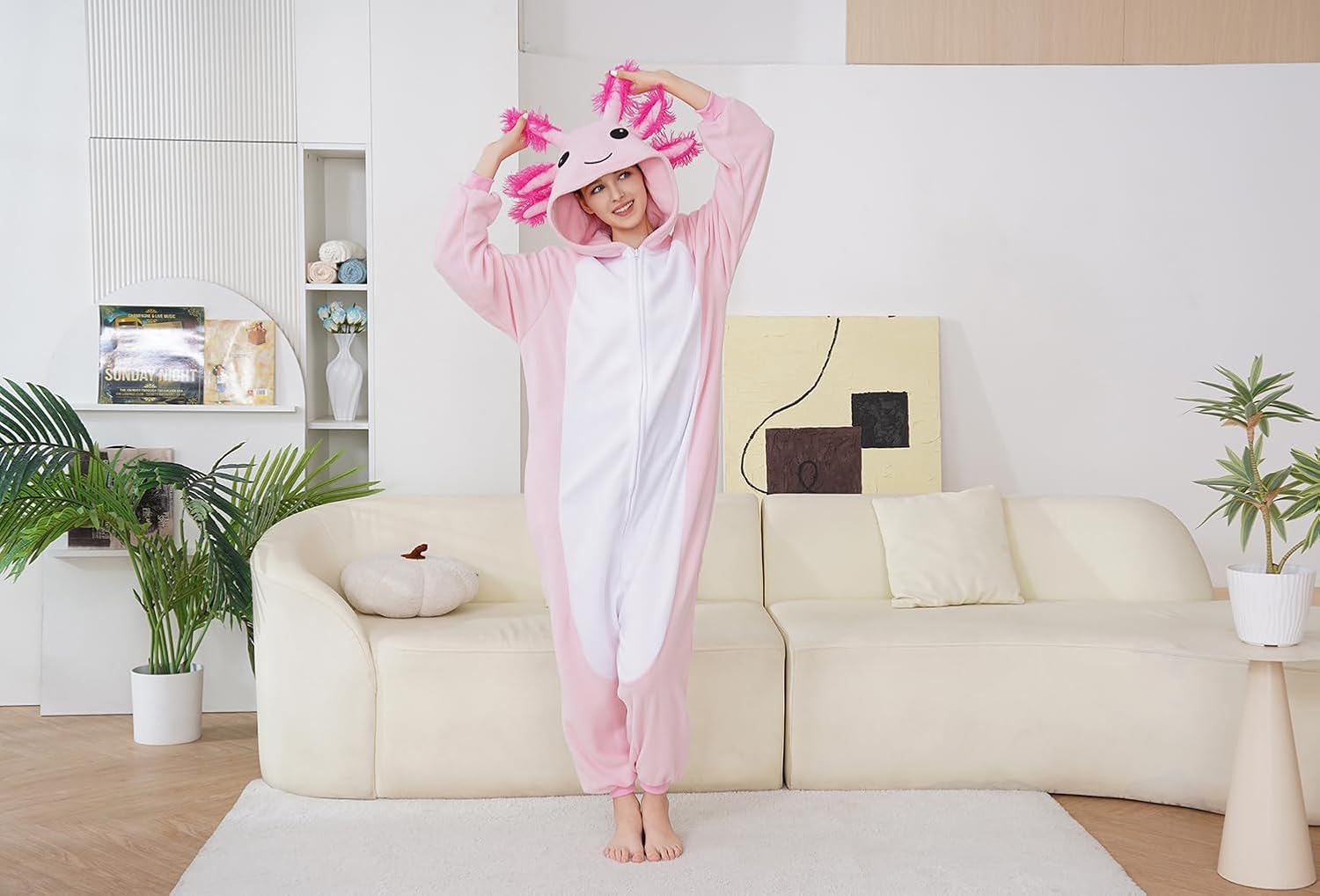 Adult Onesie Pajamas Cosplay Costume Halloween Homewear - Image 4