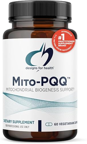 Designs for Health Fórmula energética de mitocondrias con Bio-PQQ - Mito-PQQ Rhodiola + 20 mg PQQ (Pirroloquinolina Quinona) Suplemento - Apoya la
