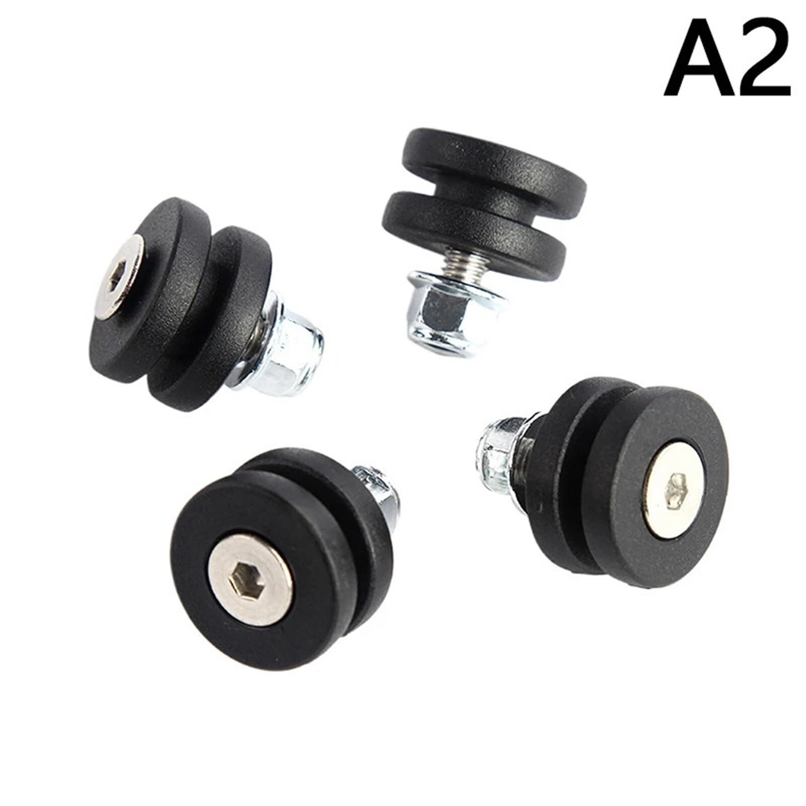Baule da Moto 4 pezzi universale per moto posteriore, bauletto, bauletto per casco, piastra di base, boccola, fibbia(A2)