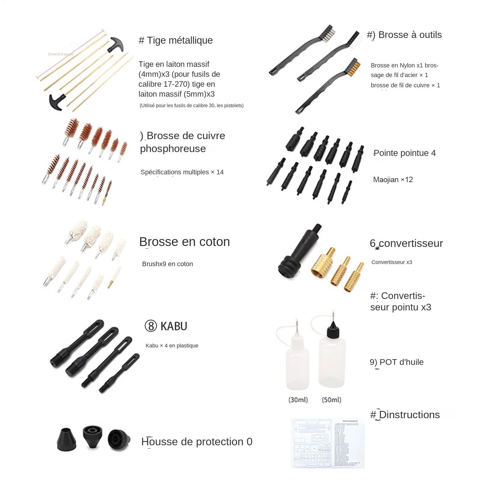 Kit De Mantenimiento De Herramientas - Kit De Mantenimiento De Herramientas Reutilizable, Kit De Herramientas De Limpieza | Juego De Cepillos Con Caja De Almacenamiento, Productos De Limpieza Para El