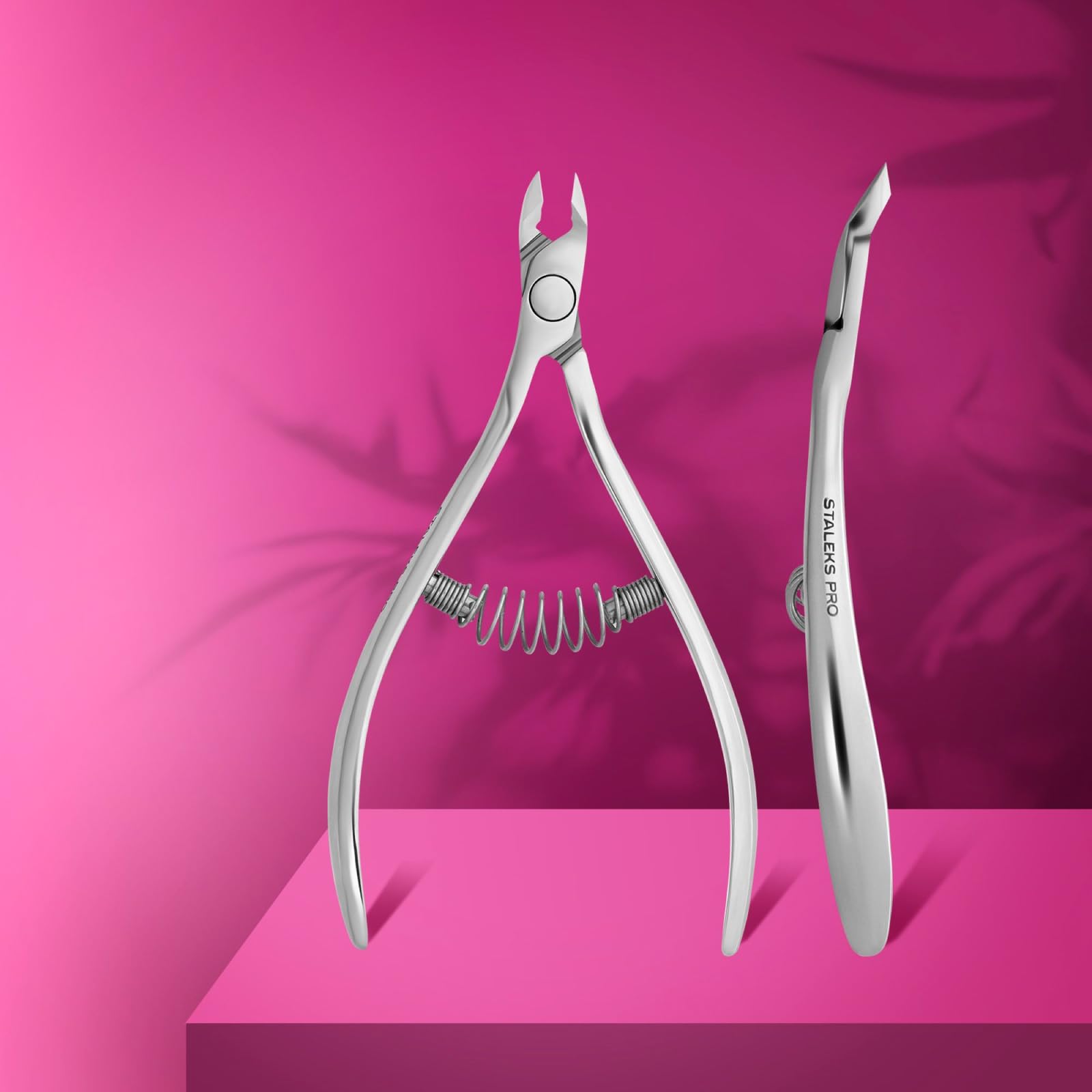 STALEKS Pro - Tronchesine per Pelle Cuticole Professionale, Pinza con Maniglia Curvo (Lunghezza Lama - 6 mm) Expert 81, NE-81-6