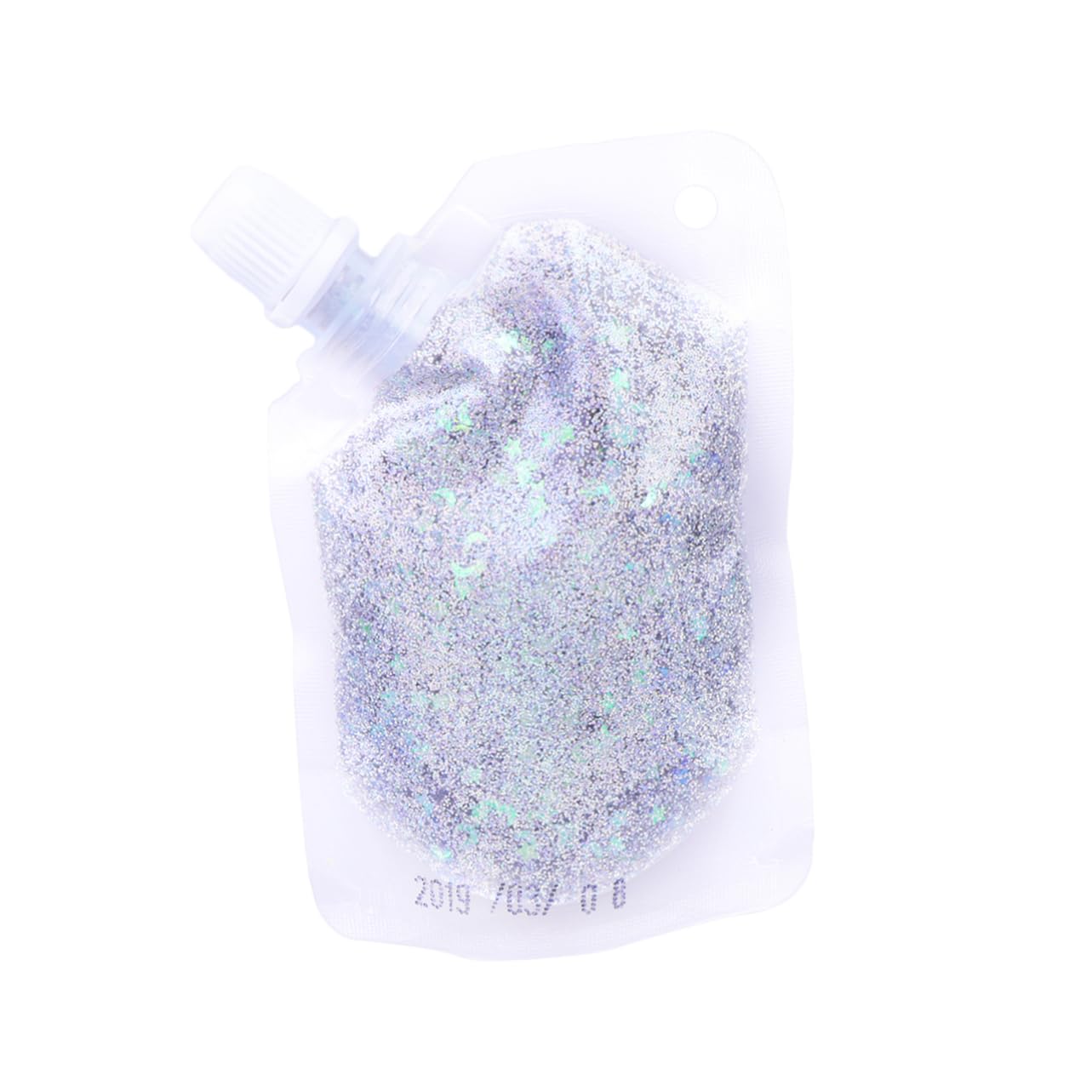 WOFASHPURET Eye Shadow Sequins Sequin Body for Face Body Paint Chunky Glitter Silky Shine Portable Size Silver