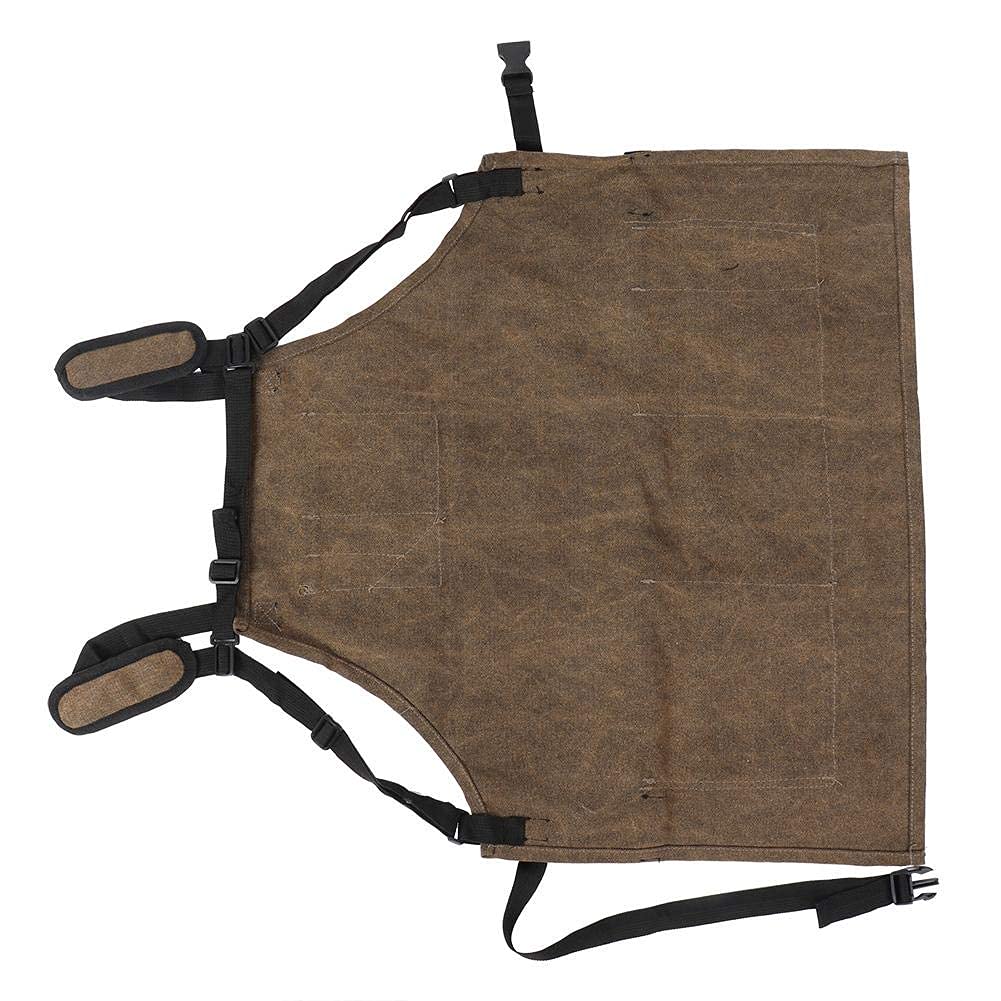 TOPINCN Delantal Trabajo Madera Delantal Impermeable Multiusos Con Bolsillos Herramientas Taller Jardín 11 Bolsillos Herramientas Cinturón Cuero Ajustable Adecuado Hombres Mujer