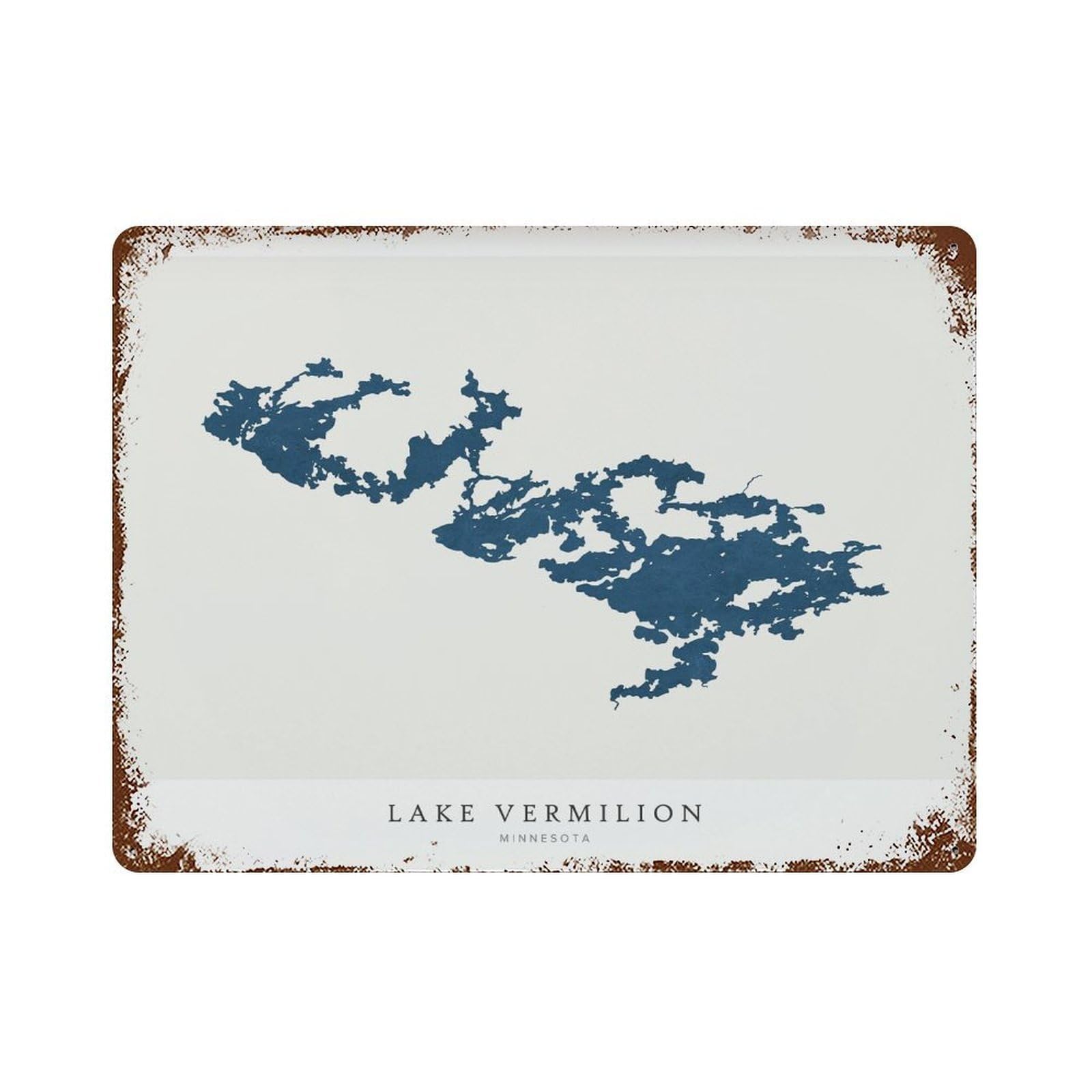 xiaoxiaoshen Lake Vermilion Map Minnesota (2) Wall Decor Art Metal Tin Poster Modern Home Decor Art Home Bar Shop Decorations Vintage Sign 30x40cm
