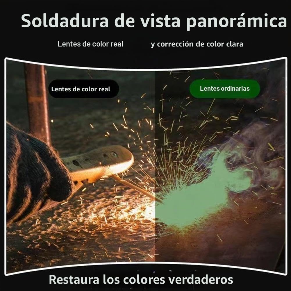 Casco de soldadura automático profesional montado en la cabeza con filtro de luz, máscara de protección contra el resplandor, equipo de casco, gafas de soldadura, oscurecimiento automático, gafas de