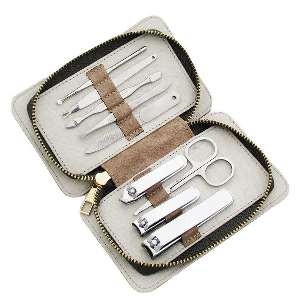 Stainless Steel Zipper Nail Clipper Set Decoration Manicure Tools