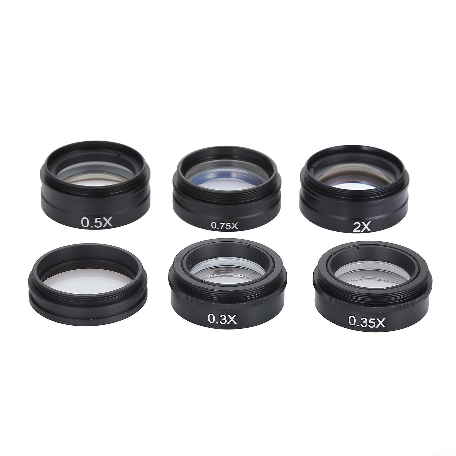 Barlow Hilfsobjektiv 0 3X bis 2X für C-Mount Industrie-Mikroskop-Kamera-Videoanwendungen (0,3X)