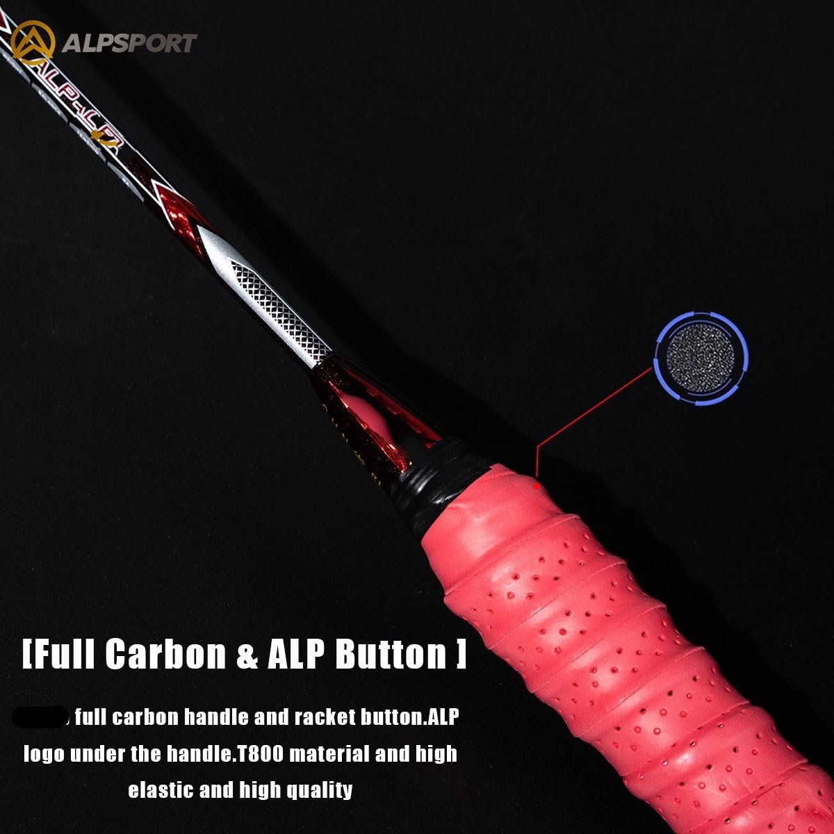 Badminton Set Racchetta da Badminton 82 g Attacco e Difesa G5 Fibra di Carbonio + Acciaio al tungsteno + Lega Titanio