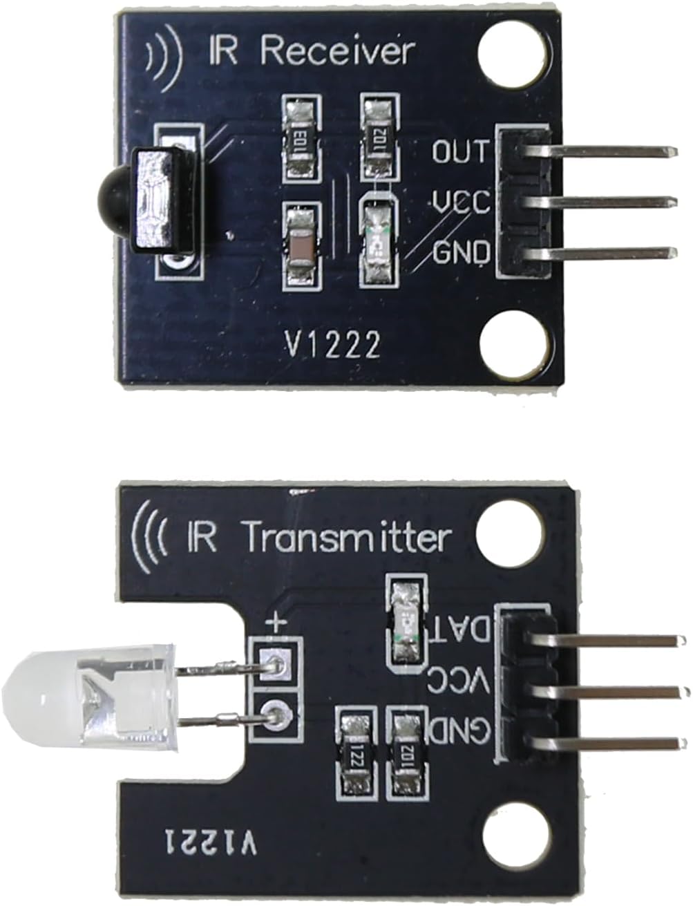 TAODAN 2 Sets Digital 38kHz Infrared Receiver and Transmitter Sensor Module Kit Suitable for Remote Control