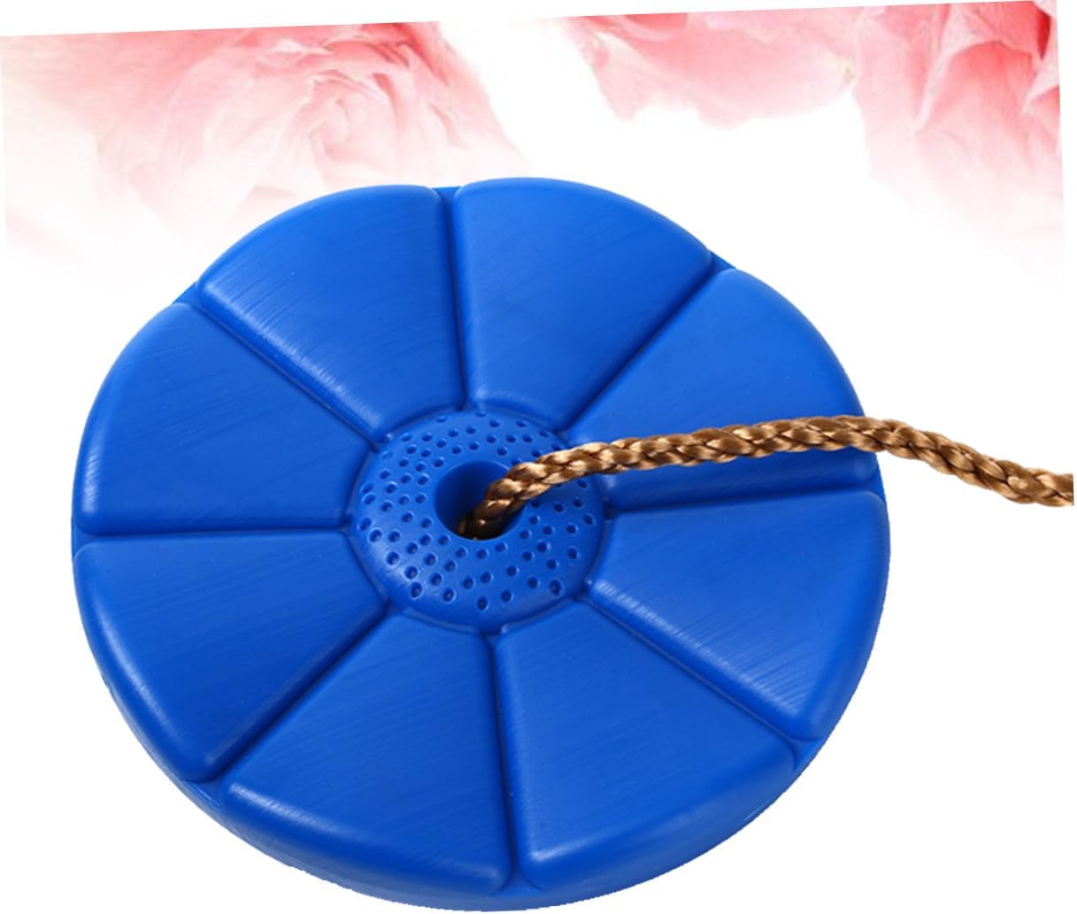 Outdoor Octagonal Disc Swing Seat Strong Braided Nylon Rope Metal Ring Swing Backyard Play Supports Up to Boys