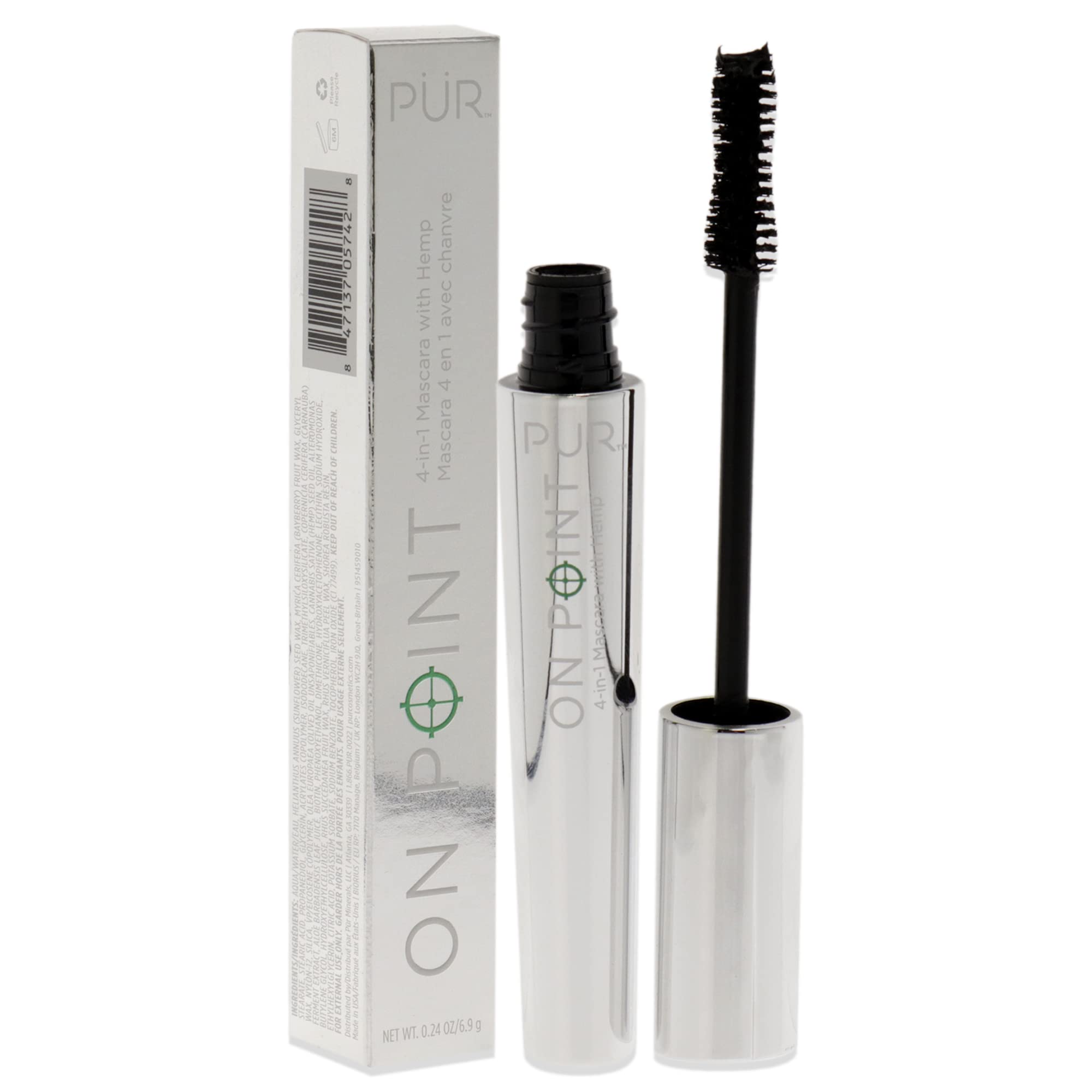 Pur Cosmetics On Point 4-in-1 Mascara With Hemp For Women 0.24 oz Mascara