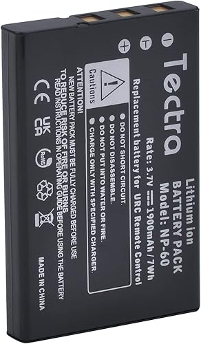 Miniatura 5 de Paquete de 2 baterías de 1900 mAh compatibles con control remoto universal URC 11N09T NC0910 RLI-007-1 LIT0404, MX-810, MX-880, MX-890, MX-950,