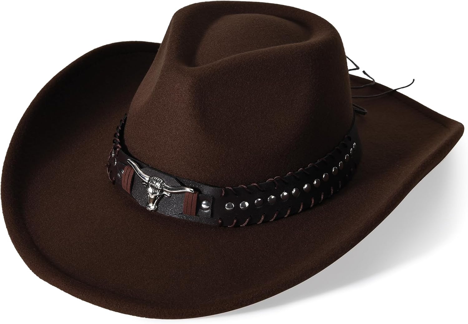 Wide Brim Cowboy Hats for Women Mens Large Cowgirl Hat Classic Western Hats with Buckle Belt Cowgirl Outfits