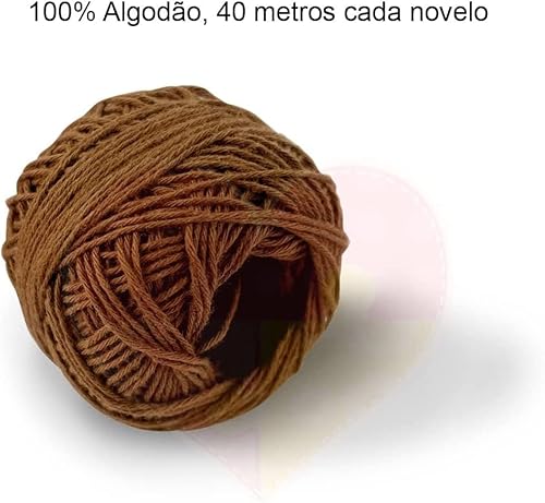 Kit Crochê Completo 16 Agulhas 12 Linhas de Algodão Colorida