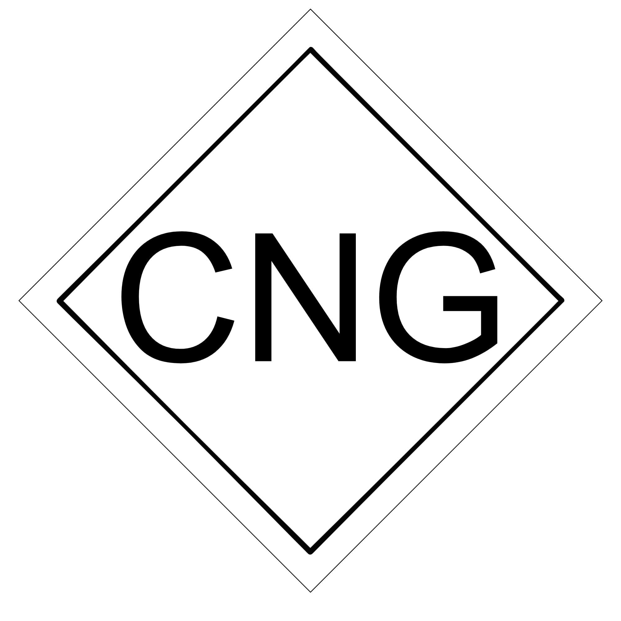Print Experts CNG Stickers Front Side Gumming for Car, Bus Turcks Etc Standard Size 3.5X3.5 inch with Pack of 4 Pcs.