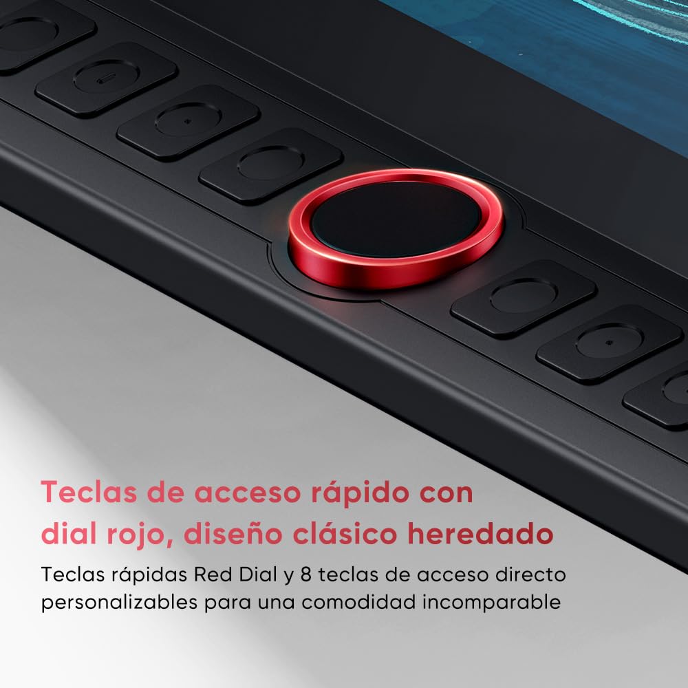 XPPen Artist 15.6 Pro V2 Tableta Gráfica con Pantalla con X3 Pro Chip Inteligente 16K Niveles de Presión, Tableta Gráfica Dibujo Digital con 8 Teclas y 1 Dial, Pantalla 99% sRGB Completamente Laminada