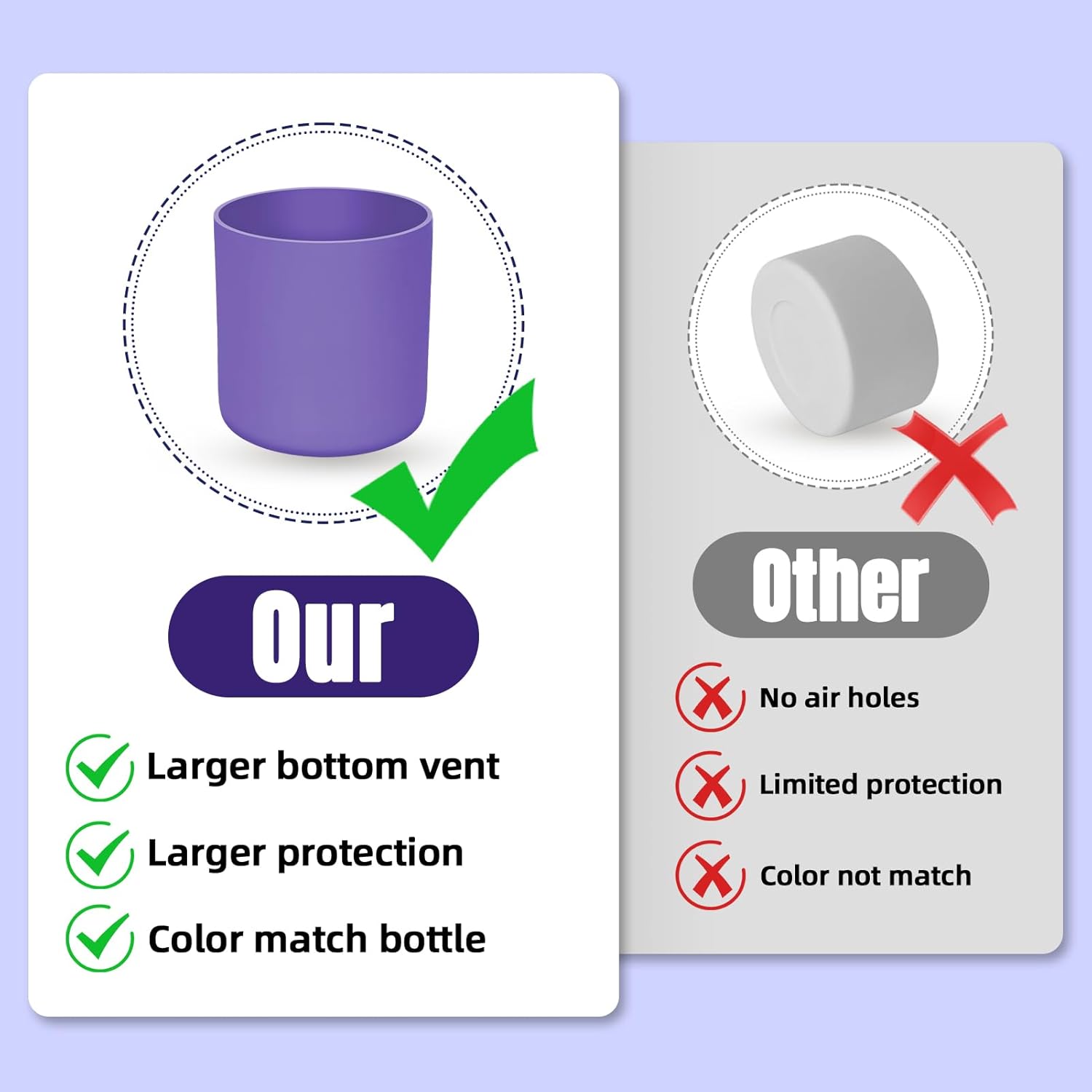 Silicone Higher Boot Compatible with Owala 30oz & 40oz FreeSip Sway Bottles & Tumblers, Large Protection Anti-slip Bottom Cover Sleeve for Freesip Sway Tumbler and Bottle - Image 5