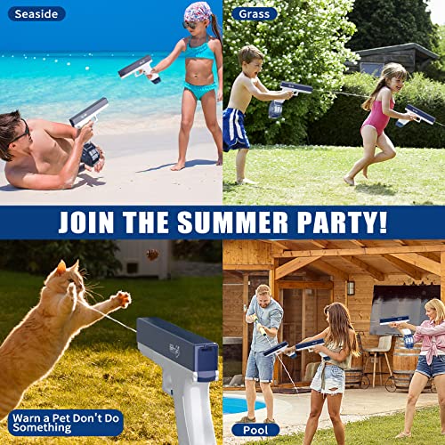 Lewant Water Squirt Guns- Electric Automatic Water Gun For Adults & Kids 434Cc+58Cc High Capacity Squirt Guns Up To 32 Ft Rang One-Button Powerful Watergun For Summer/Swimming/Pool/Beach/Outdoor #TOP3